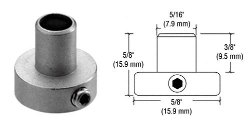 CRL Satin Chrome Drill-Thru Support
