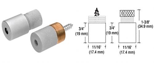 CRL Satin Chrome Rod Anchor Set