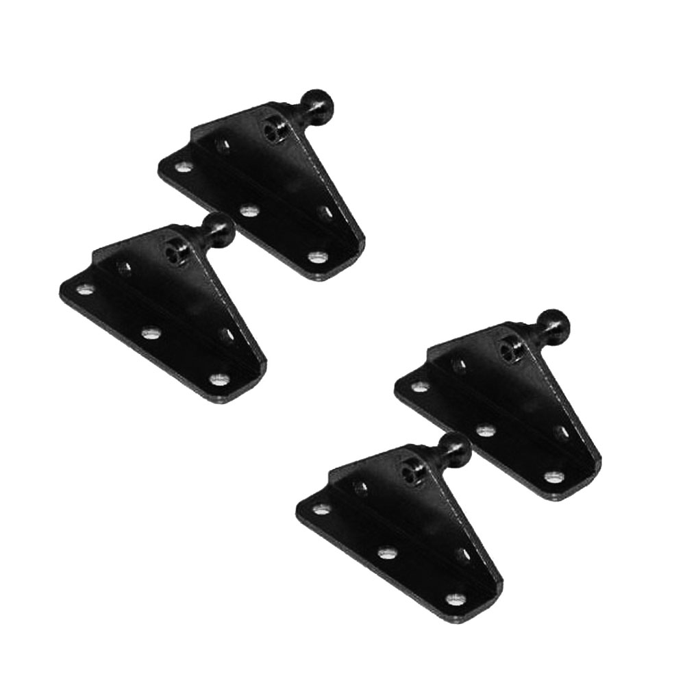 10MM Ball Stud Bracket for Gas Spring/Prop/Strut, Black (Pack of 4)