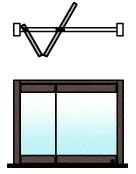 CRL Dark Bronze Anodized 2-Panel Overhead Track Half Leaf Bi-Fold Door Configuration