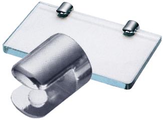 CRL Chrome 25/32" Diameter No-Drill Shelf Clamp for 3/8" Glass