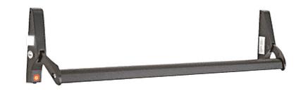 CRL Dark Bronze 48" Jackson 10 Series Left Hand Reverse Bevel Crossbar Rim Panic Exit Device