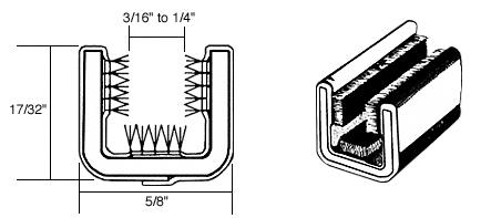 CRL Channel for Chevy and GMC Trucks without Framed Glass 1950-1962 - 60 in long