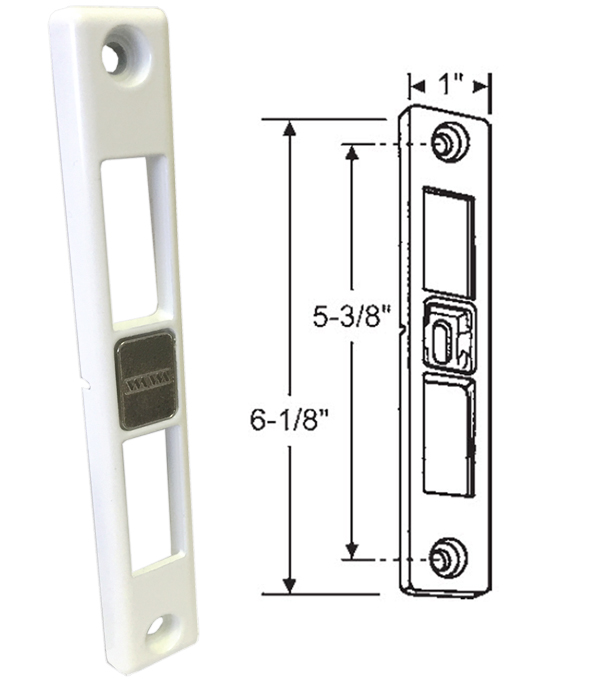 Patio Door Keeper for Dual-Point Mortise Lock, Works on Milgard Patio Doors