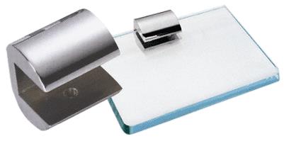 CRL Chrome 1-1/4" Long No-Drill Glass Shelf Clamp for 3/8" Glass
