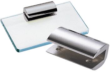 CRL Chrome 2-3/4" Long No-Drill Glass Shelf Clamp for 3/8" Glass