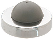 CRL Bright Chrome Wall Stop With Rubber Bumper