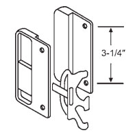 STB Sliding Patio Screen Door Latch and Handle Set, 3-1/4" Screw Holes