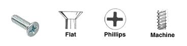 CRL 1/4-20 x 2" Flat Head Phillips Machine Screws