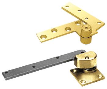 CRL Polished Brass Left Hand Rixson&#174; 3/4" Offset Pivot Set