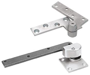 CRL Satin Chrome Left Hand Rixson&#174; 3/4" Offset Pivot Set
