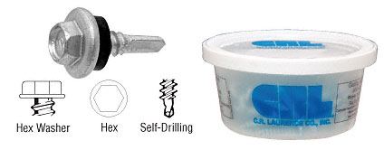 Hilti 1/4-14 x 7/8" Self-Drilling Hex Washer Head Screw