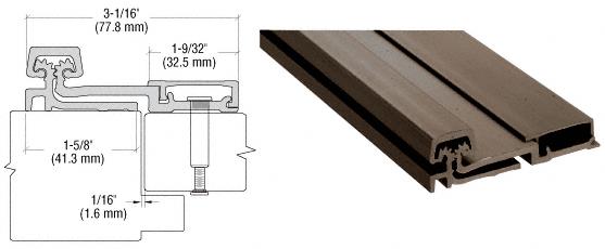 CRL 150 Series Dark Bronze Anodized Heavy-Duty Full Surface Continuous Hinge