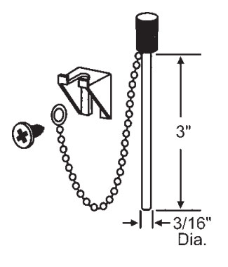 STB 3" Sliding Window and Door Burglar Pin / Nite-Lock
