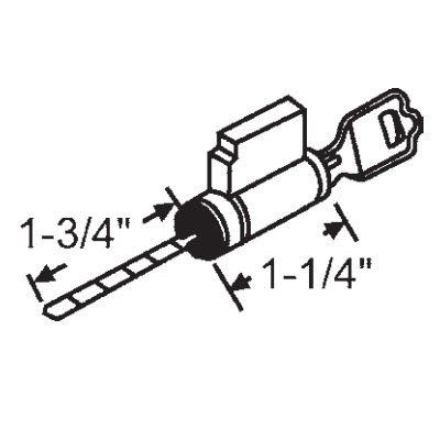 STB Sliding Glass Door Key Cylinder Lock