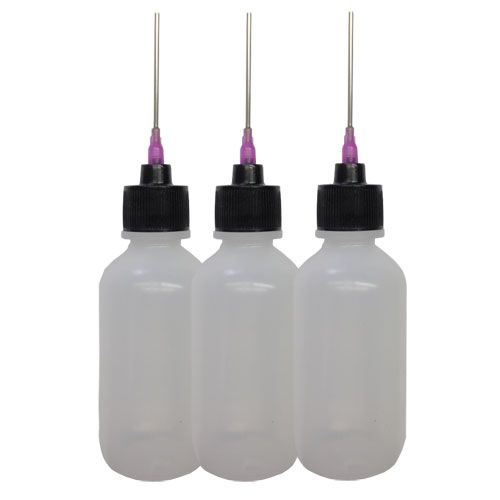 Applicator Bottle with 16-Gauge Stainless Steel Needle for Weld-on 16 Acrylic Solvent Cement - 3 Pack