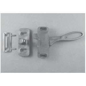 STB RV Philips Storm Door Lever Latch, Black, Right Hand