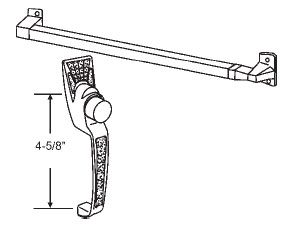 STB Aluminum Touch Bar with Latch - Set