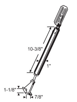 STB Storm Door Closer, Hydraulic, Aluminum