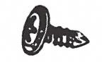 CRL Black 8-18 x 1" Phillips Oval Head Trim Screw With Counter Sunk Washer