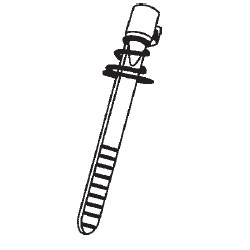 Metal Breakaway Spindle with Spring
