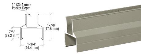 CRL Beige Gray 100 Series Bottom Rail - 20 ft Long