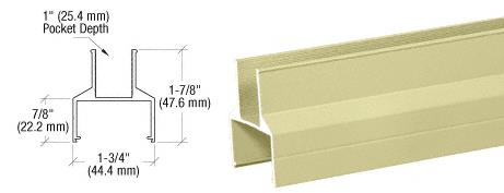 CRL Chromate (Unfinished) 100 Series 20'1" Bottom Rail