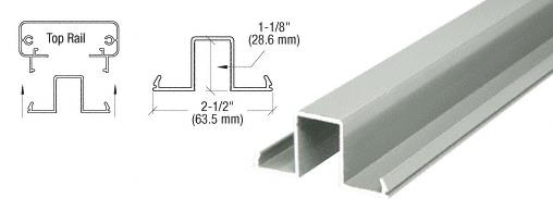 CRL Agate Gray 200, 300, 350, and 400 Series Glass Top Rail Infill - 20 ft Long