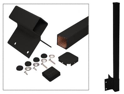 CRL 36" Matte Black 100 Series 90 Degree Fascia Mount Post Kit