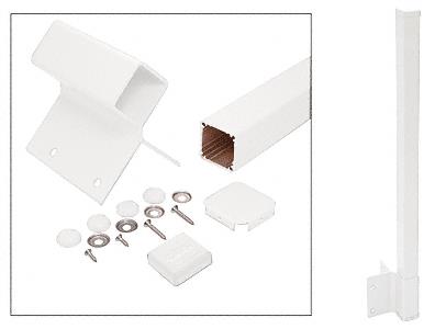 CRL 36" Sky White 100 Series 90 Degree Fascia Mount Post Kit