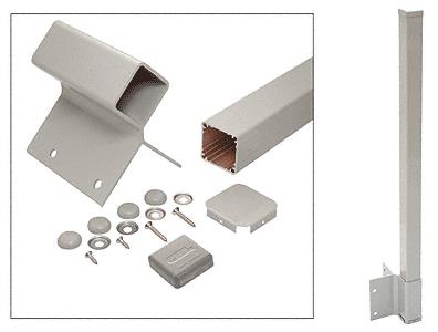 CRL 48" Beige Gray 100 Series 90 Degree Fascia Mount Post Kit