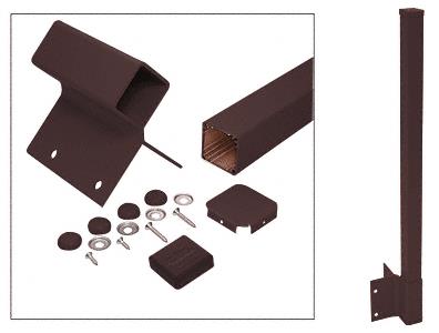 CRL 48" Matte Bronze 100 Series 90 Degree Fascia Mount Post Kit