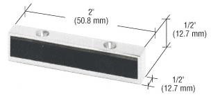 CRL Aluminum Finish Header Mounted Single Door Stop