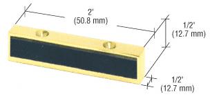 CRL Polished Brass Finish Header Mounted Single Door Stop