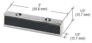 CRL Brushed Stainless Finish Header Mounted Single Door Stop