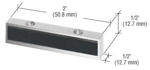 CRL Polished Stainless Finish Header Mounted Single Door Stop