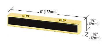 CRL Polished Brass Finish Header Mounted Double Door Stop