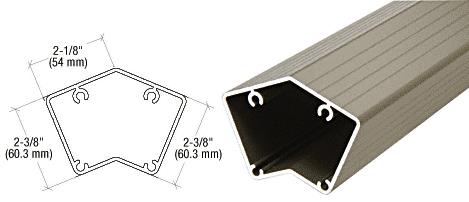CRL Beige Gray 100 Series 36" 135 Degree Surface Mount Post Only