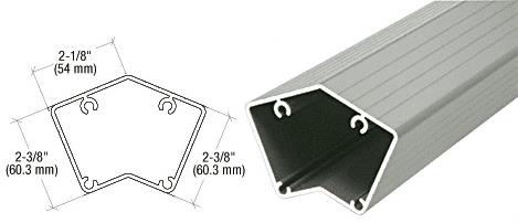CRL Agate Gray 100 Series 42" 135 Degree Surface Mount Post Only