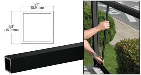 CRL Matte Black 100 Series 36" Picket