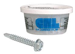 CRL 8-18 x 1" Hex Washer Head Self-Drilling Screws - Pac of 100