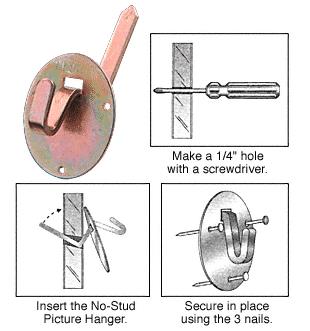 CRL NoStud Drywall Picture Hanger