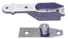 CRL Jackson Floor Mount Bottom Pivot Set for Use With 1" Deep Bottom Door Rail