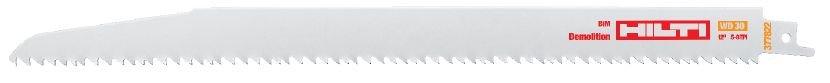 Hilti W-CSR RNB Light Demolition Reciprocating Blade for Wood and Metal - 9" Long - 205990 - Pack of 5