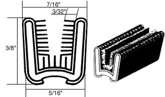 CRL 7/16" x 3/8" Universal Channel - 500 ft Roll