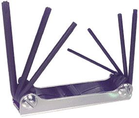 CRL 7-In-1 Fold Up Torx Key Set
