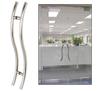 CRL Polished Stainless 24" Extra Length Left Handed "S" Back-to-Back Pull