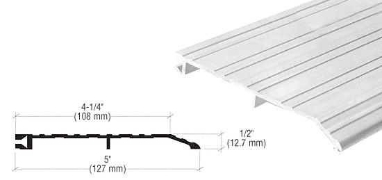 CRL Aluminum Offset Saddle Threshold 5" Wide 1/2" High - 73 in long