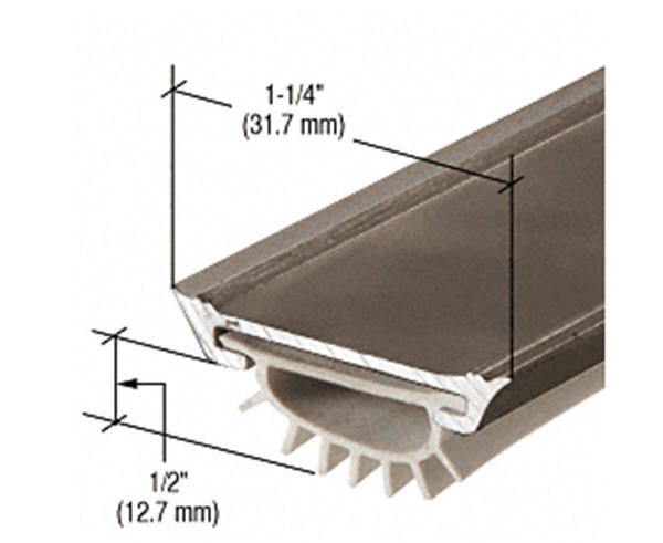 CRL Dark Bronze Finish Door Bottom Seal 36"