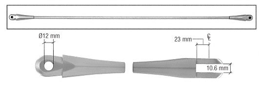 CRL Tension Rod End Fittings for 12mm Rod (Set of 2)